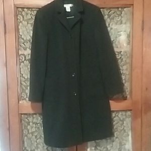 J.CREW Womans wool blend coat, sz S lined gray